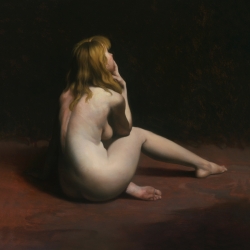 Back View Nude 1988 14 x 14" oil on linen