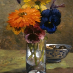 Oil Sketch, flowers