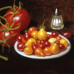 Oil Sketch, tomatoes