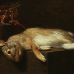 Rabbit  1986  10 x 17"  oil on canvas