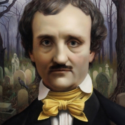 Edgar Allan Poe 2015 10 x-8" oil on linen