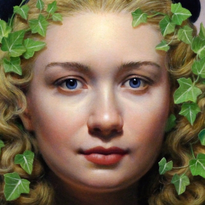 Ivy-2013-7.87522x8.12522oil-on-gold-leaf-panel