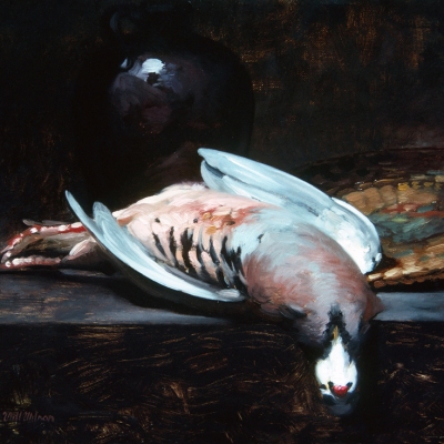 Oil-Sketch-Chuker-Quail-