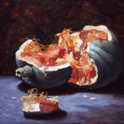 Oil-Sketch-Smashed-Pumkin