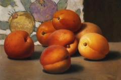 Apricots 8x9 1990 oil on panel