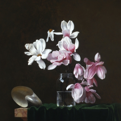 Magnolia-Blossoms-42x31-oil-on-linen1985