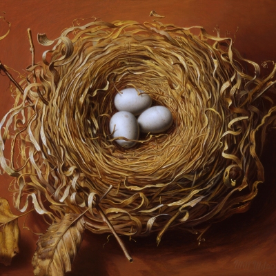 Three-Eggs-1994-8x922-oil-on-panel