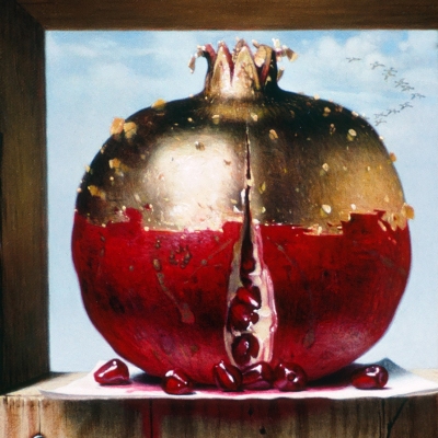 Guilded-Pomegrante-1995-10-x-822-oil-on-line-2